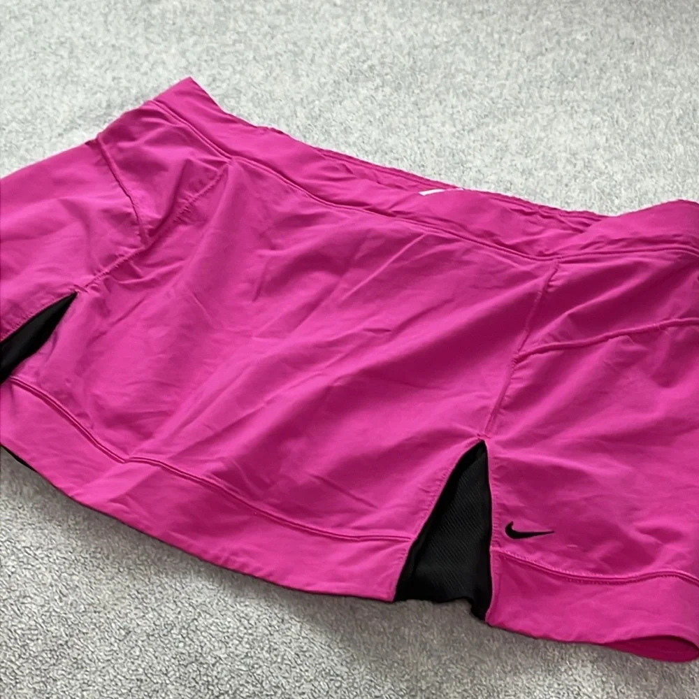 Nike Dri Fit Skorts Large Athletic Tennis Active Preppy Golf Running Academia